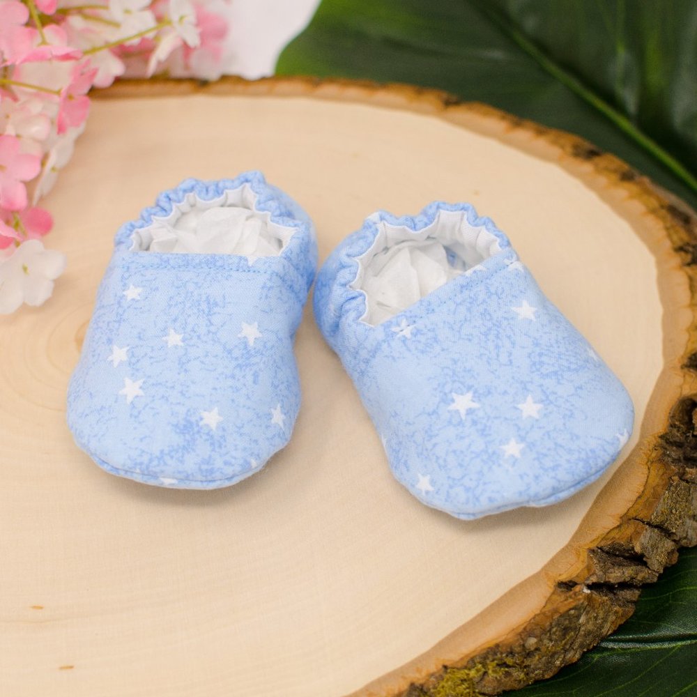Blue Stars Soft Sole Baby Shoes